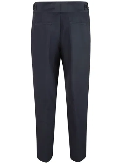 Ballantyne Tailored Blue Trousers With Front Pleats In Blue