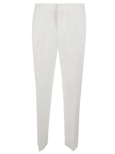 Fabiana Filippi Tailored White Trousers With Streamlined Design In White