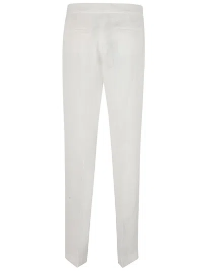 Fabiana Filippi Tailored White Trousers With Streamlined Design In White