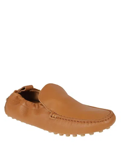 Tod's Slip-on Brown Calfskin Flat Shoes