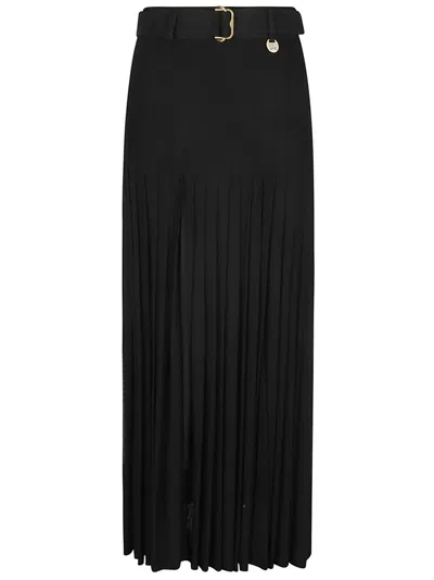 Burberry Crepe Jersey Maxi Skirt Skirts Black