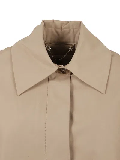 Max Mara Relaxed-fit Jacket With Wide Collar In Brown