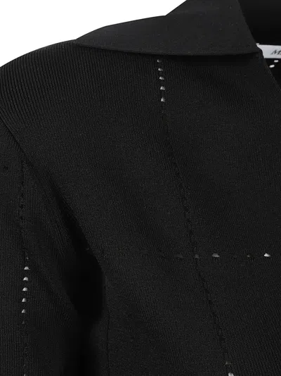 Max Mara Olivi V-neck Mini Dress In Black