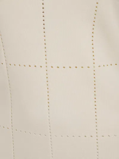 Max Mara Knee-length V-neck Dress In Neutral