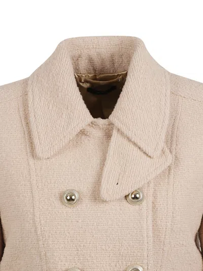 Tom Ford Double-breasted Jacket With Gold Buttons In Neutral