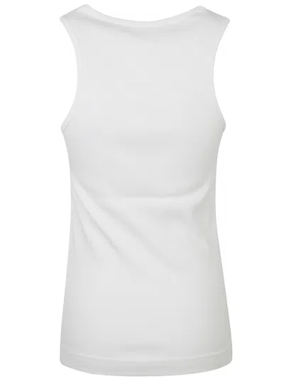 Givenchy Fitted Sleeveless Top With Ribbed Texture In White