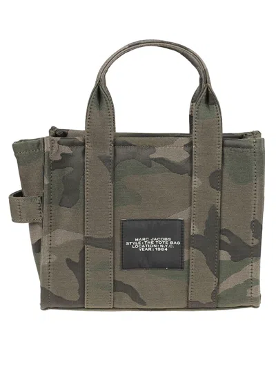Marc Jacobs Compact Camouflage Print Canvas Handbag