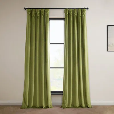Half Price Drapes Pillow White Heritage Plush Velvet Room Darkening Curtain