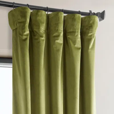 Half Price Drapes Pillow White Heritage Plush Velvet Room Darkening Curtain
