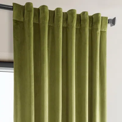 Half Price Drapes Pillow White Heritage Plush Velvet Room Darkening Curtain