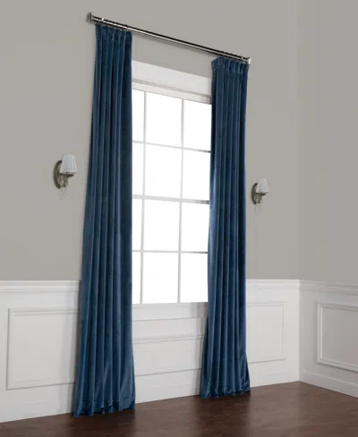 Half Price Drapes Pillow White Heritage Plush Velvet Room Darkening Curtain