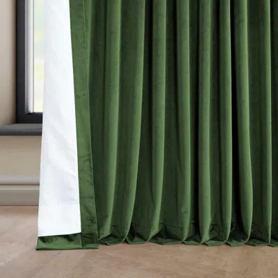 Half Price Drapes Wild Rose Extra Wide Heritage Plush Velvet Room Darkening Curtain