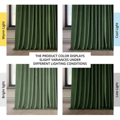 Half Price Drapes Wild Rose Extra Wide Heritage Plush Velvet Room Darkening Curtain