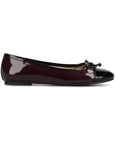 Journee Collection Women's Kaiah Cap Toe Ballet Flats