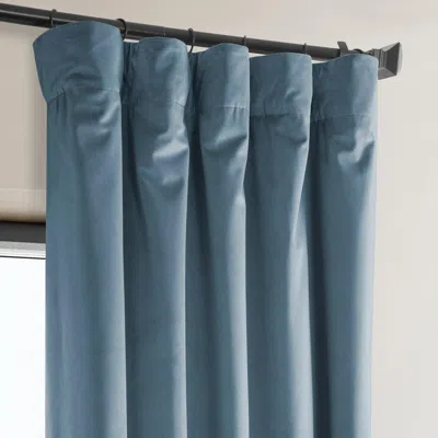 Half Price Drapes Pillow White Heritage Plush Velvet Room Darkening Curtain
