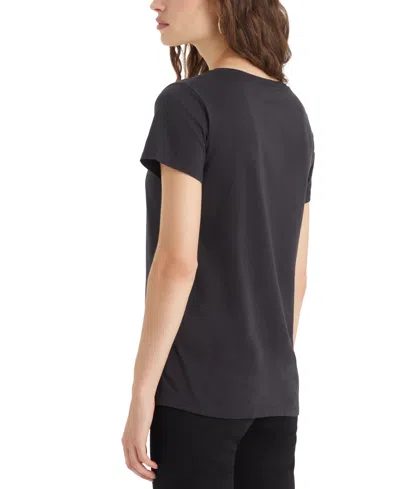Levi's Black Cotton Women T-shirt