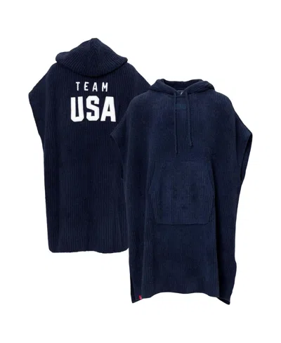Alpha Men's And Women's  Navy Team Usa Barefoot Dreams Cozychic Hooded Rib Cozy