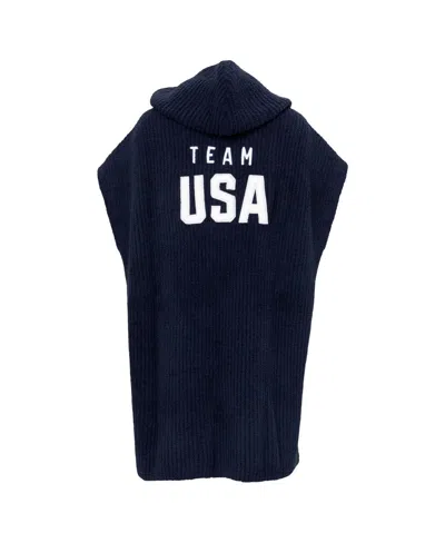 Alpha Men's And Women's  Navy Team Usa Barefoot Dreams Cozychic Hooded Rib Cozy