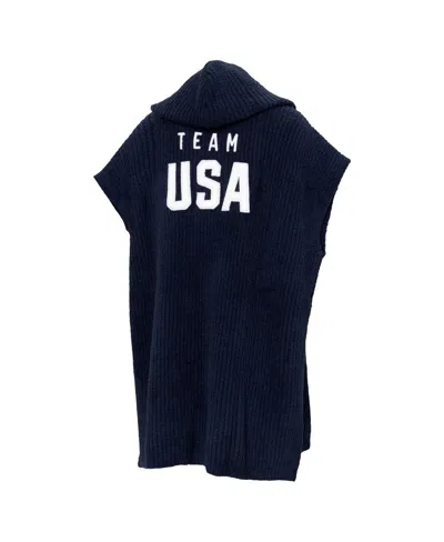 Alpha Men's And Women's  Navy Team Usa Barefoot Dreams Cozychic Hooded Rib Cozy