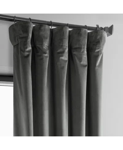 Half Price Drapes Pillow White Heritage Plush Velvet Room Darkening Curtain