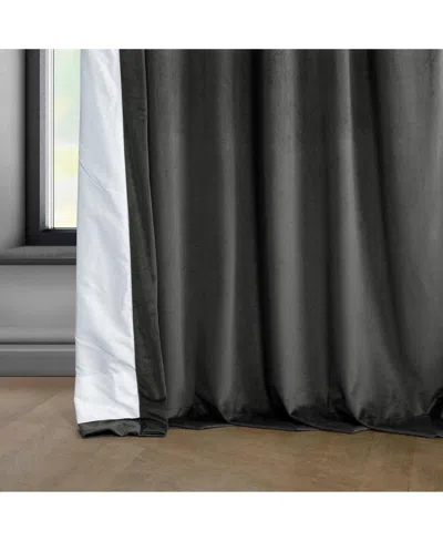 Half Price Drapes Pillow White Heritage Plush Velvet Room Darkening Curtain