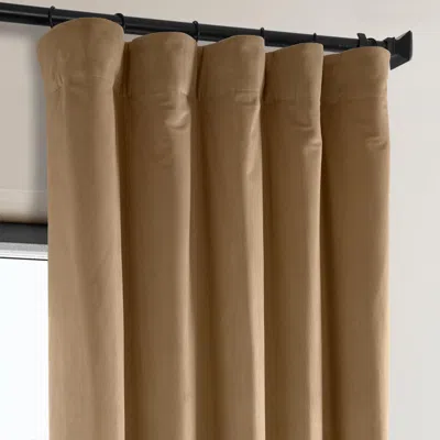 Half Price Drapes Pillow White Heritage Plush Velvet Room Darkening Curtain
