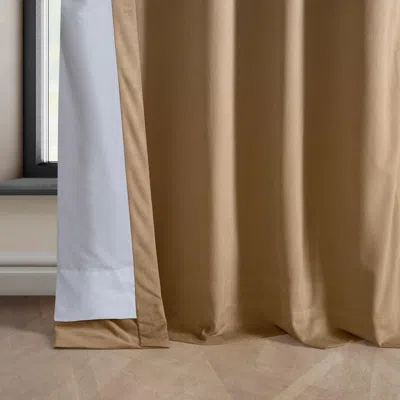 Half Price Drapes Pillow White Heritage Plush Velvet Room Darkening Curtain