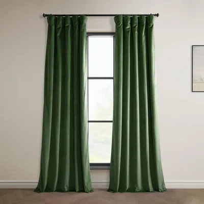 Half Price Drapes Pillow White Heritage Plush Velvet Room Darkening Curtain