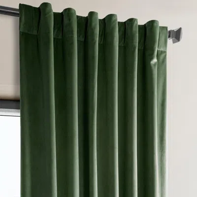 Half Price Drapes Pillow White Heritage Plush Velvet Room Darkening Curtain