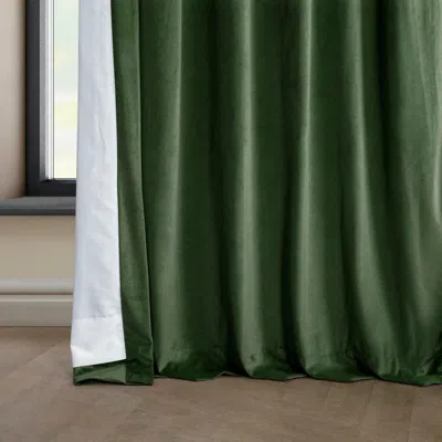 Half Price Drapes Pillow White Heritage Plush Velvet Room Darkening Curtain