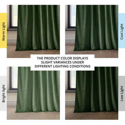Half Price Drapes Pillow White Heritage Plush Velvet Room Darkening Curtain