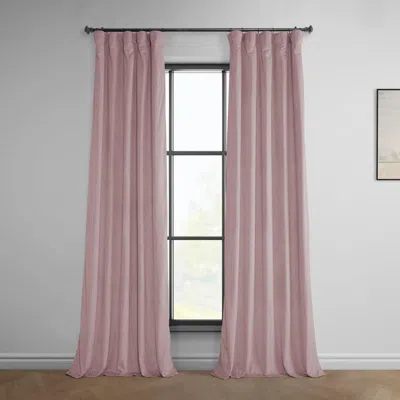 Half Price Drapes Pillow White Heritage Plush Velvet Room Darkening Curtain