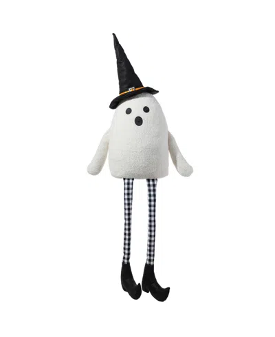 Glitzhome 65.25" Halloween Oversized Lighted Fabric Ghost Shelf Sitter