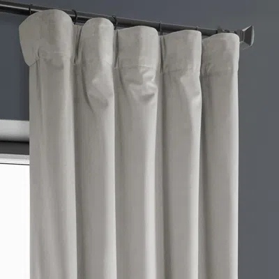 Half Price Drapes Pillow White Heritage Plush Velvet Room Darkening Curtain