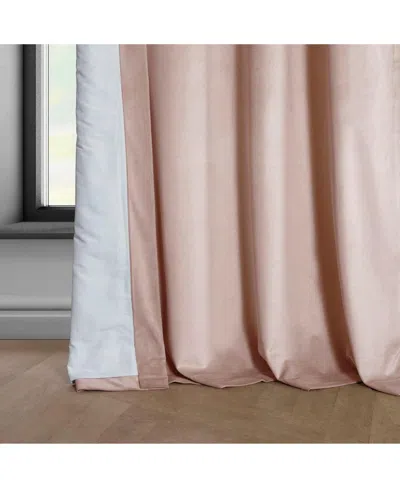 Half Price Drapes Pillow White Heritage Plush Velvet Room Darkening Curtain