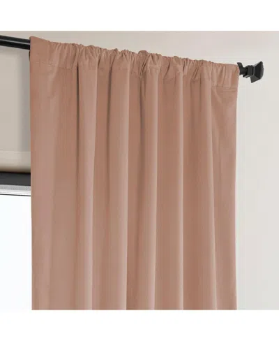Half Price Drapes Aquarius Blue Heritage Plush Velvet Room Darkening Curtain