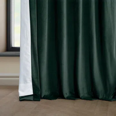 Half Price Drapes Pillow White Heritage Plush Velvet Room Darkening Curtain