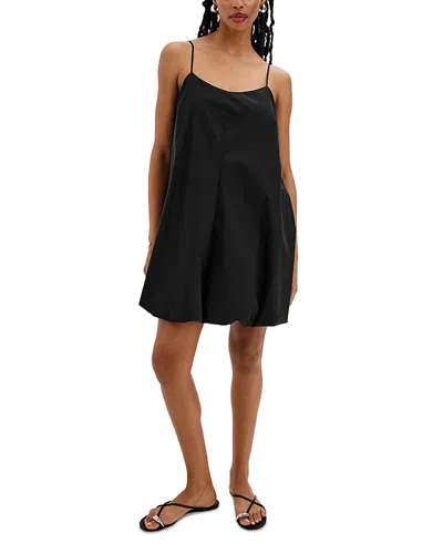 Rails Blanca Bubble Hem Cotton Blend Minidress In Blue