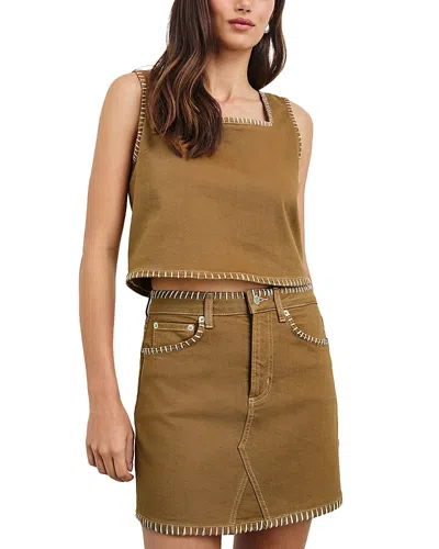 Rails Laurel Contrast Stitch Mini Skirt