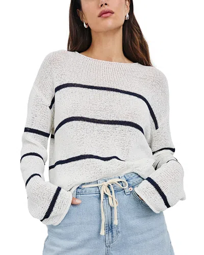 Rails Evangeline Stripe Boat Neck Sweater In Blue