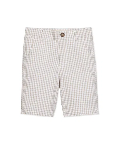 Hope & Henry Boys' Organic Seersucker Short, Kids In Neutral