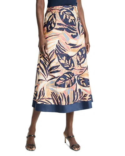 Nic + Zoe Nic+zoe Terracotta Garden Cotton Midi Skirt
