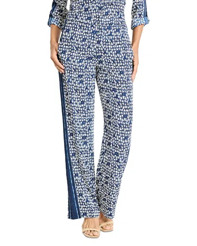 Nic + Zoe Nic+zoe Etched Angles Wide Leg Pants In Multi