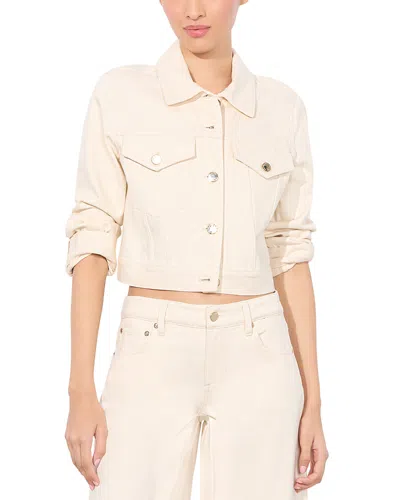 Alice And Olivia Chloe Cropped Jacket In Pink