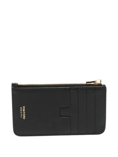 Tom Ford Padlock-detail Card Holder In Black