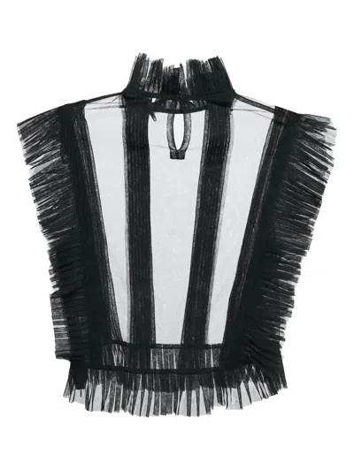 Pre-owned Starchic Pleated Ruffled Blouse