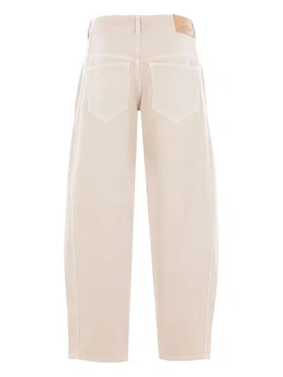 Isabel Marant Balloon-leg Cotton Jeans In Neutral