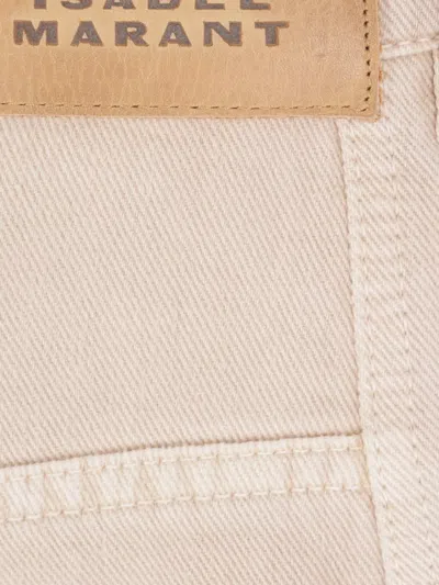 Isabel Marant Balloon-leg Cotton Jeans In Neutral