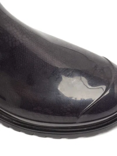 Pre-owned Valentino Garavani Lace-print Rain Boots