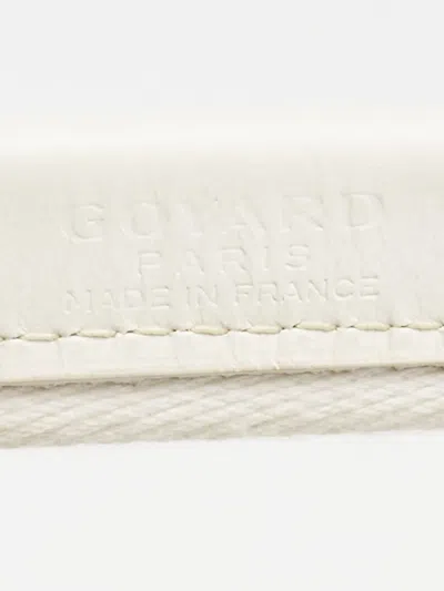 Pre-owned Goyard Ine Coated-canvas Pet Carrier In White